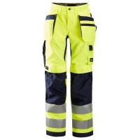 Snickers 2x 6730 AllroundWork Womens Hi-Vis Trousers Holster Pockets